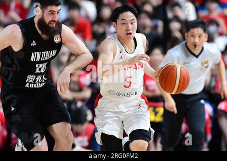 Yuki Kawamura (JPN), 4 AGOSTO 2023 - Basket : Basket : Men's Basketball International friendly game tra il Giappone 75-49 nuova Zelanda all'Open House Arena Ota di Gunma, Giappone. Credito: SportsPressJP/AFLO/Alamy Live News Foto Stock