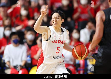 Yuki Kawamura (JPN), 4 AGOSTO 2023 - Basket : Men's Basketball International Friendly game tra il Giappone 75-94 nuova Zelanda all'Open House Arena Ota di Gunma, Giappone. (Foto di Naoki Morita/AFLO SPORT) Foto Stock