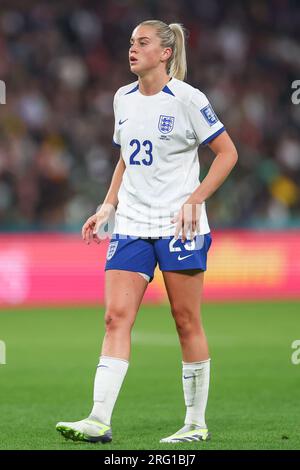 Alessia Russo #23 of England durante la partita della Coppa del mondo femminile FIFA 2023 England Women vs Nigeria Women al Suncorp Stadium, Brisbane, Australia, 7 agosto 2023 (foto di Patrick Hoelscher/News Images) Foto Stock