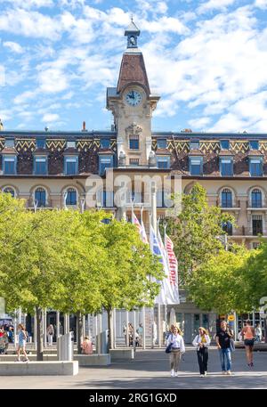 Place de Navigation, Ouchy, Losanna, Canton Vaud, Svizzera Foto Stock