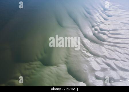 Vista da un piano. Ghebi e velme alla Germania il Wadden Sea. Foto Stock