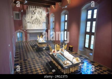 Le tombe dei duchi di Borgogna nel Museo delle belle arti di Digione fr Foto Stock