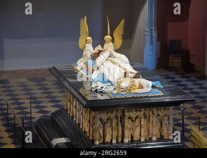 Le tombe dei duchi di Borgogna nel Museo delle belle arti di Digione fr Foto Stock