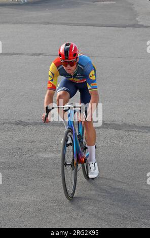 mads pederson od denmark al courchevel tour de france 2023 Foto Stock