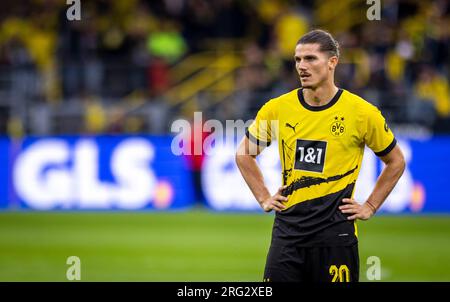 Dortmund, Germania. 6 agosto 2023. Marcel Sabitzer (BVB) Borussia Dortmund - Ajax Amsterdam 06.08.2023 Copyright (nur für journalistische Zwecke) di Foto Stock