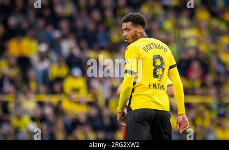 Dortmund, Germania. 6 agosto 2023. Felix Nmecha (BVB) Borussia Dortmund - Ajax Amsterdam 06.08.2023 Copyright (nur für journalistische Zwecke) di : Foto Stock