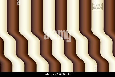 Vettoriale cioccolato latte vettoriale sfondo delle strisce Illustrazione Vettoriale