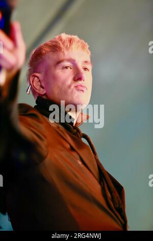 Patrick Wolf Brighton Pride Preston Park Inghilterra Regno Unito 5 agosto 2023 Foto Stock
