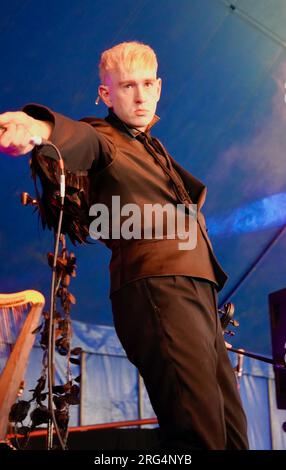 Patrick Wolf Brighton Pride Preston Park Inghilterra Regno Unito 5 agosto 2023 Foto Stock