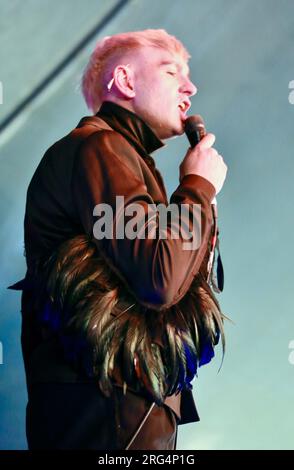 Patrick Wolf Brighton Pride Preston Park Inghilterra Regno Unito 5 agosto 2023 Foto Stock