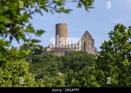 Castello di Gleiberg a Wettenberg Krofdorf-Gleiberg, Assia, Germania, Europa Foto Stock