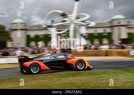 Rob Bell, Marvin Kirchhofer, McLaren Solus, Supercar Run, un'opportunità per vedere, ascoltare e avvicinarsi alle auto più prestigiose del mondo, e per questo Foto Stock