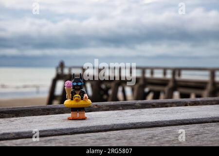Batman in vacanza Foto Stock