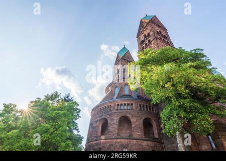 Bad Homburg vor der Höhe: chiesa Erlöserkirche a Taunus, Assia, Assia, Germania Foto Stock