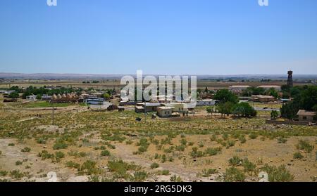 Il quartiere di Harran, situato nella città di Sanliurfa in Turchia, è una città turistica con le sue vecchie case e le antiche rovine. Foto Stock