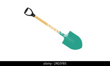 Illustrazione della pala. Immagine piatta isolata dal vettore di una pala Illustrazione Vettoriale