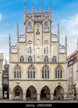 il vecchio municipio di muenster, il posto per il mantenimento della pace Foto Stock