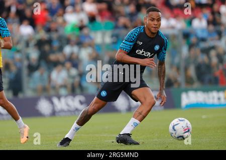 7 agosto 2023, Castel di Sangro, Napoli, Italia: Natan di Napoli durante un allenamento pre-stagionale, Stadio Patini Castel di Sangro Italia (Credit Image: © Ciro De Luca/ZUMA Press Wire) SOLO USO EDITORIALE! Non per USO commerciale! Foto Stock