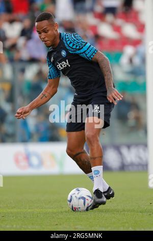 7 agosto 2023, Castel di Sangro, Napoli, Italia: Natan di Napoli durante un allenamento pre-stagionale, Stadio Patini Castel di Sangro Italia (Credit Image: © Ciro De Luca/ZUMA Press Wire) SOLO USO EDITORIALE! Non per USO commerciale! Foto Stock