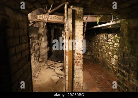 5-8-2021: Seattle, Washington: Tour sotterraneo della città di Seattle Foto Stock