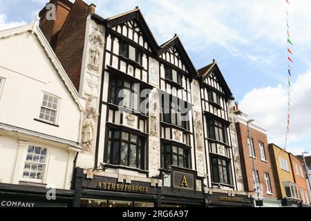 Anthropologie (in precedenza Boots the Chemists), sul mercato Place, Kingston Upon Thames, Surrey, Regno Unito Foto Stock