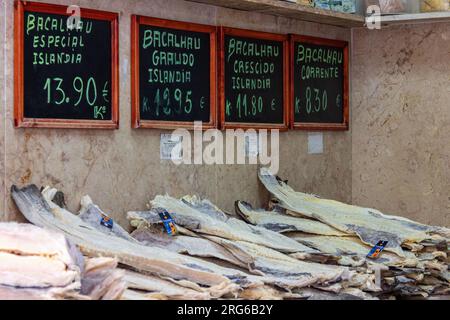 Lisbona, Codfish Shop, Portogallo, Europa Foto Stock