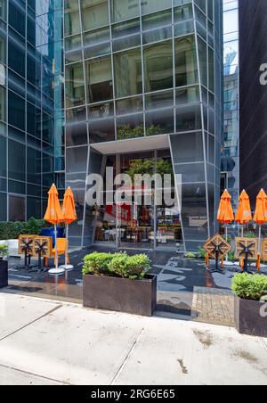 Tarallucci e vino Nomad, ristorante italiano vicino al Prism Tower East 28th Street plaza. Foto Stock