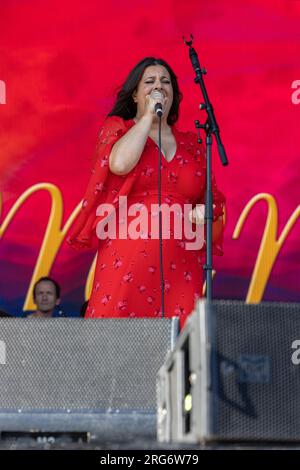 Rumer si esibisce nel giorno 8 dell'American Express Presents BST Hyde Park con: Rumer Where: London, United Kingdom When: 07 Jul 2023 Credit: Phil Lewis/WENN Foto Stock