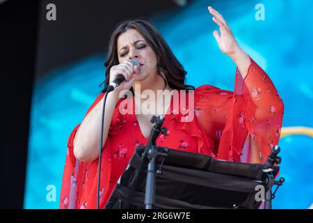 Rumer si esibisce nel giorno 8 dell'American Express Presents BST Hyde Park con: Rumer Where: London, United Kingdom When: 07 Jul 2023 Credit: Phil Lewis/WENN Foto Stock