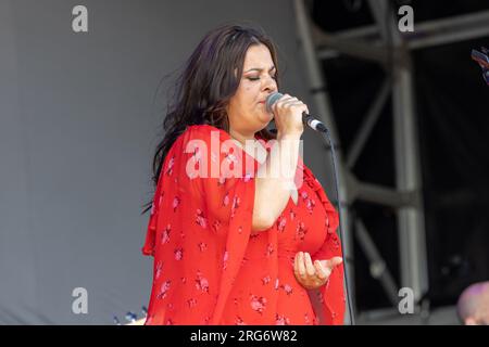 Rumer si esibisce nel giorno 8 dell'American Express Presents BST Hyde Park con: Rumer Where: London, United Kingdom When: 07 Jul 2023 Credit: Phil Lewis/WENN Foto Stock