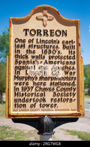 Lincoln State Monument nel New Mexico Foto Stock