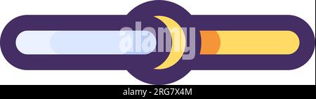 Pipetta in vetro usata. Dispositivi medici e apparecchiature da smaltire. Riciclaggio di prodotti medicali industriali. Semplice contorno dei cartoni animati isolato su bianco Illustrazione Vettoriale