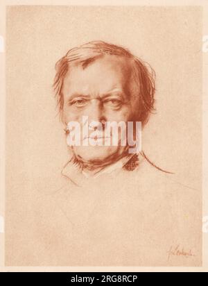 Wilhelm Richard Wagner (1813 - 1883), compositore tedesco. Foto Stock