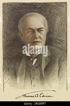 THOMAS ALVA EDISON (1847 - 1931), inventore americano. Foto Stock