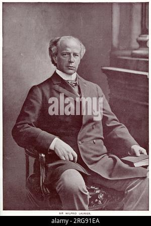 Sir Henri Charles Wilfrid Laurier (1841 - 1919), politico e statista canadese che servì come settimo primo ministro del Canada, in carica dall'11 luglio 1896 al 6 ottobre 1911. Foto Stock