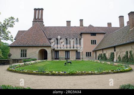 Paesaggio del castello di Ceclienhof a Potsdam, Brandeburgo, Germania Foto Stock