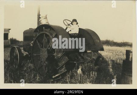 Trattore d'epoca, Gran Bretagna. Foto Stock