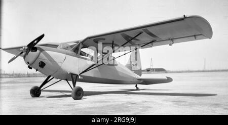 SAI KZ VII Laerke (danese: Lark) OY-sai, da qualche parte in Danimarca. (SAI-Skandinavisk Aero Industri) Foto Stock