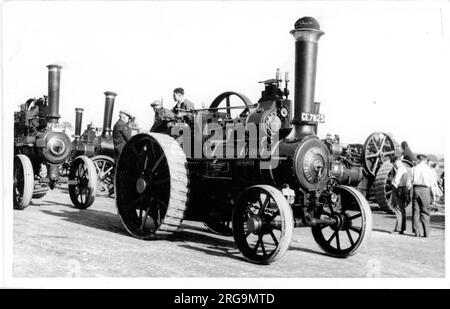 Motore per uso generico Burrell, regn. CE7825, numero: 2536, 'sua Maestà'. Costruito nel 1902 da Charles Burrell & Sons a Thetford, a Norfolk, alimentato da un motore a vapore composto a manovella singola NHP da 6 cc. Foto Stock