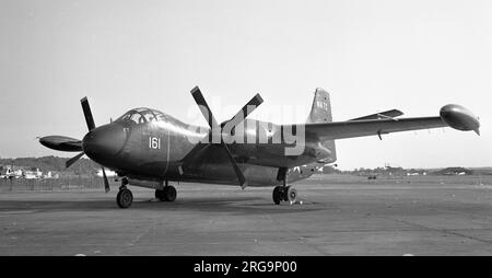 United States Navy - North American AJ-1 Savage 124161 del Naval Air Test Centre (NATC - NAS Patuxent River) segnale di chiamata 161. Il 19 luglio 1957 è stata addebitata la commissione. L'AJ-1 Savage fu l'unico velivolo navale in grado di sferrare attacchi strategici con armi nucleari all'inizio degli anni '1950s. (Con la terribile eccezione di emergenza del Lockheed P-2 Nettuno, che ha avuto, per un breve periodo, un ruolo suicida unidirezionale, decollare dai vettori aerei statunitensi, senza la capacità di atterrare sui vettori). Foto Stock