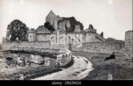 Craigmillar Castello vicino a Edimburgo, Scozia. Foto Stock