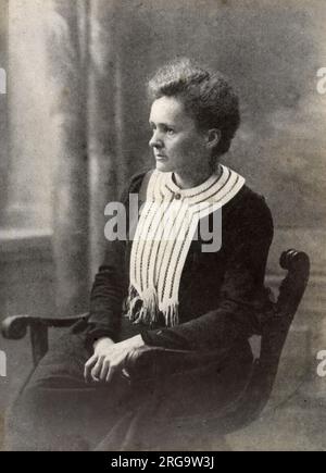 Marie Sklodowska Curie (1867-1934), scienziato vincitore del premio Nobel Foto Stock