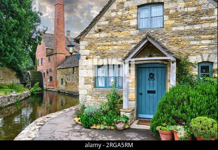 Cottage e mulino di macellazione inferiori Foto Stock