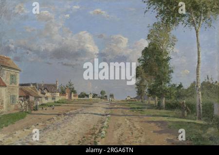 Route de Versailles, Rocquencourt 1871 con Camille Pissarro Foto Stock