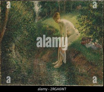 Bather in the Woods 1895 di Camille Pissarro Foto Stock