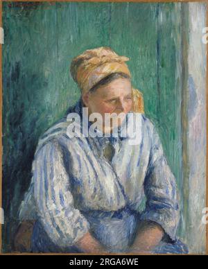 Washerwoman, Studio 1880 di Camille Pissarro Foto Stock