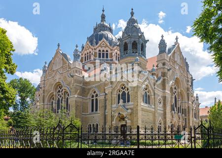 Edificio del Tempio della Sinagoga Ebraica a Szeged Ungheria Foto Stock