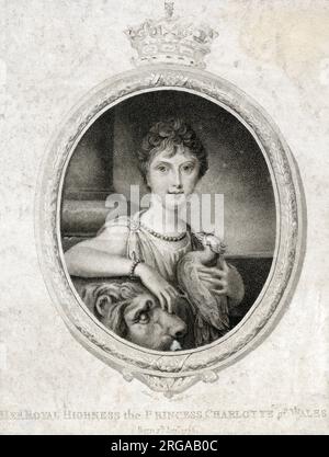 Principessa Charlotte Augusta del Galles 1796-1817 Foto Stock
