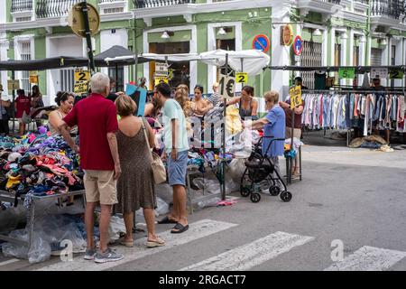 © Jeff Moore Russafa, Valencia. Chiesa di San Valero de Ruzafa (Valencia) mercato di ruzafa valencia Foto Stock