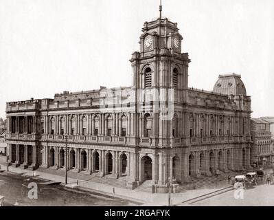 C.1880s Australia Melbourne - Ufficio Generale delle Poste oggetto Criteri di gruppo Foto Stock